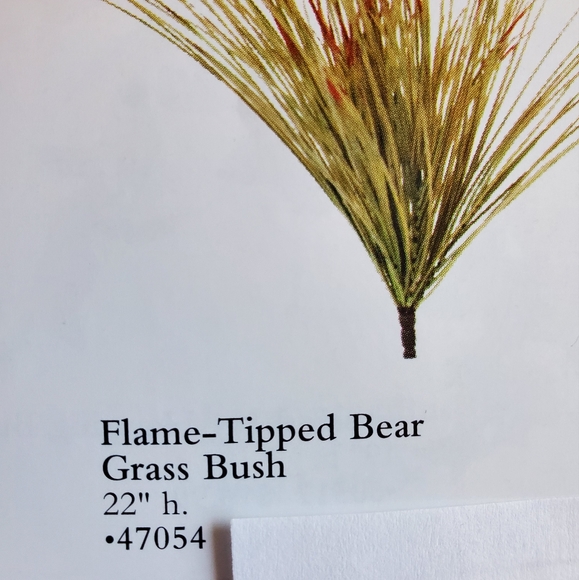 Home Interiors Flame tipped Bear grass bush 22" high New Artificial Floral - Picture 6 of 6